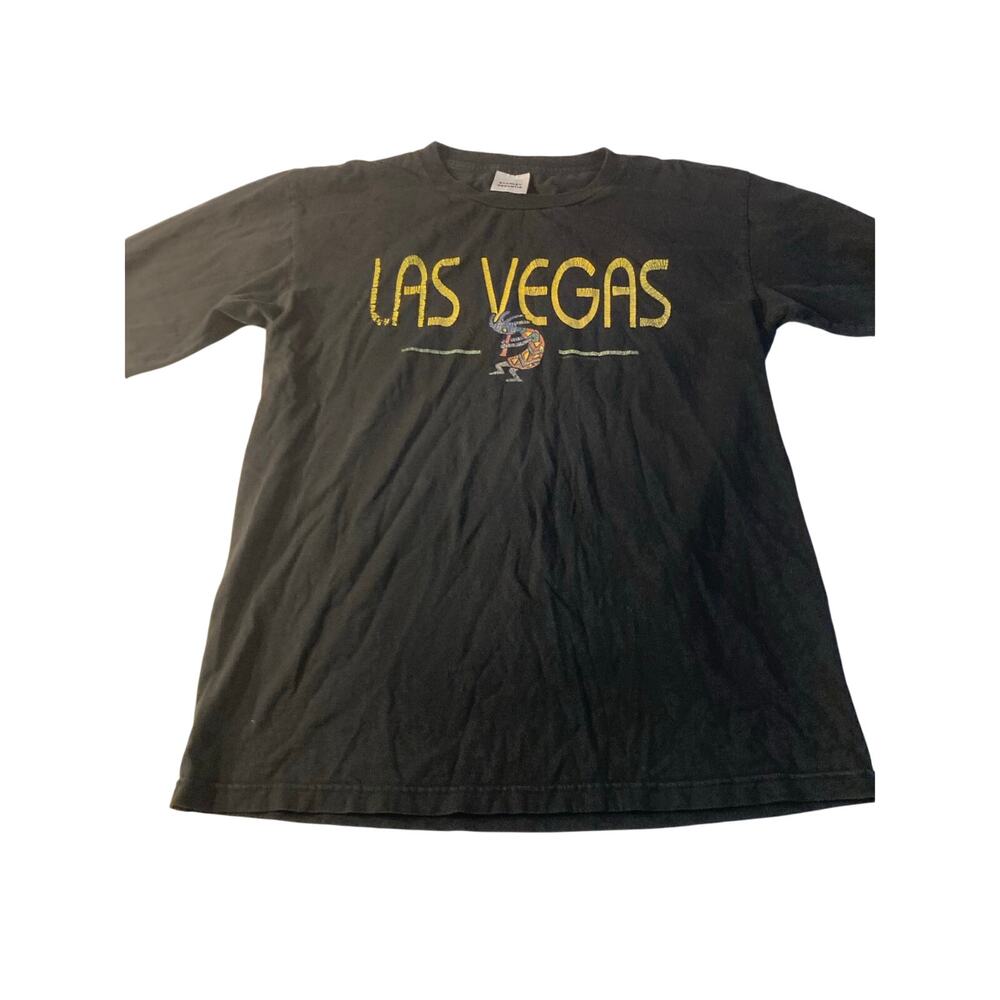 Stanley DeSantis Las Vegas Kokopelli Faded T-Shirt Men's L Black Y2K Vintage